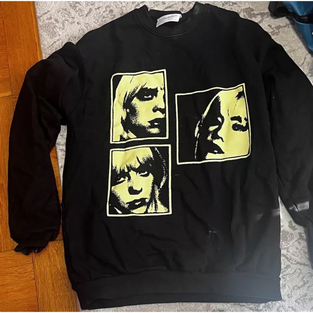 Billie Eilish, Happier Than Ever world tour official sweatshirt size medium